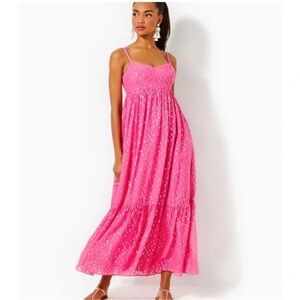 Lilly Pulitzer Aura Pink Metallic Dress